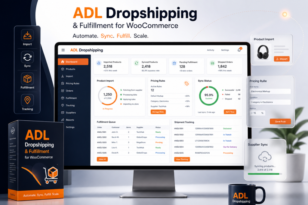 ADL Dropshipping & Fulfillment for WooCommerce